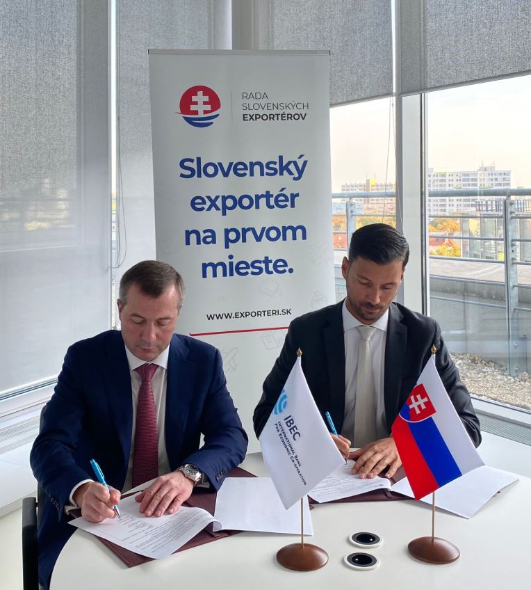Меморандум о сотрудничестве между МБЭС и Советом словацких экспортеров